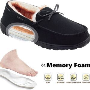 Men Slippers Shoes Moccasins Size 10 US